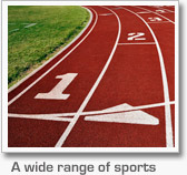 A wide range of Sports